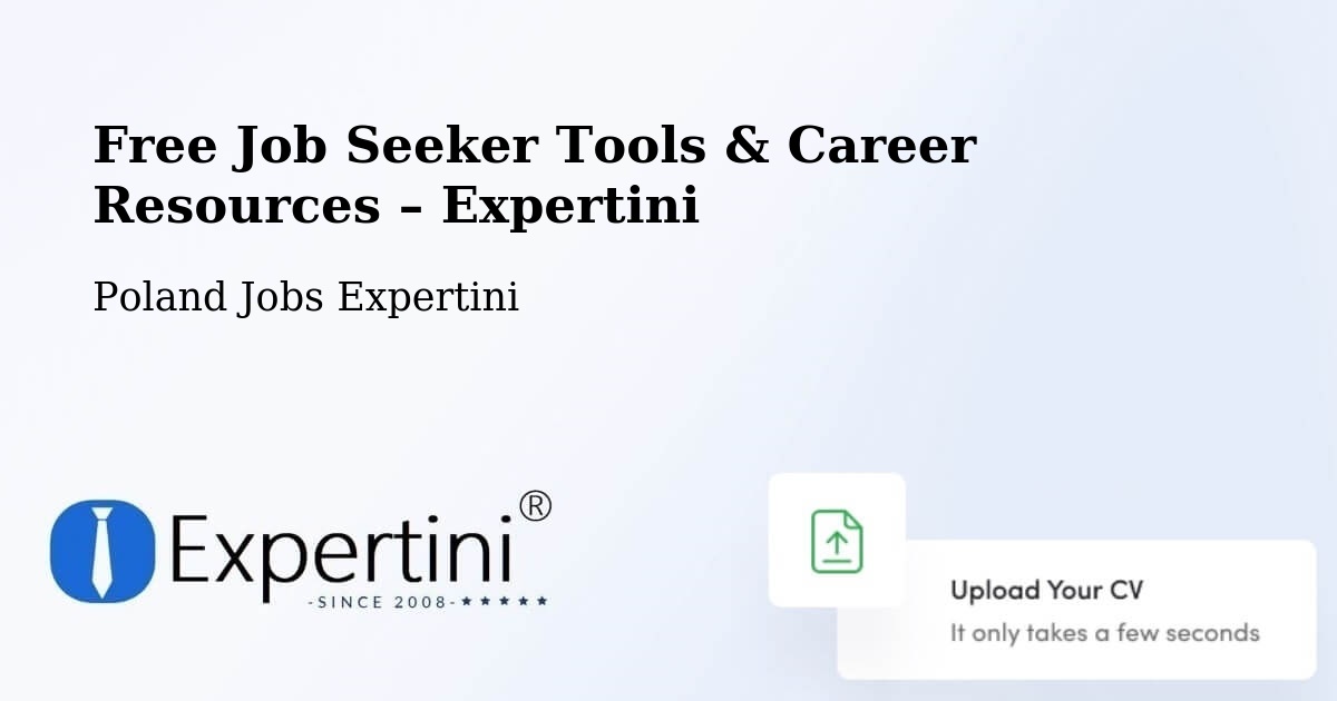 Free Job Seeker Tools & Career Resources – Kobylnica - Kobylnica, Poland Jobs Expertini