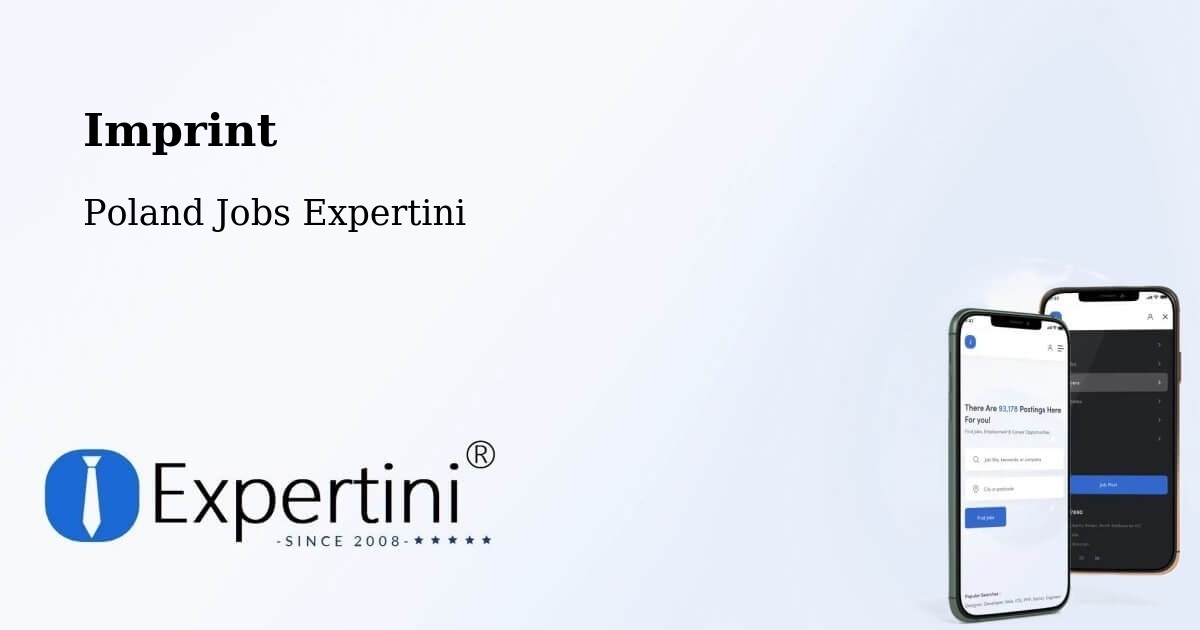 Imprint – Kobylnica - Poland Jobs Expertini